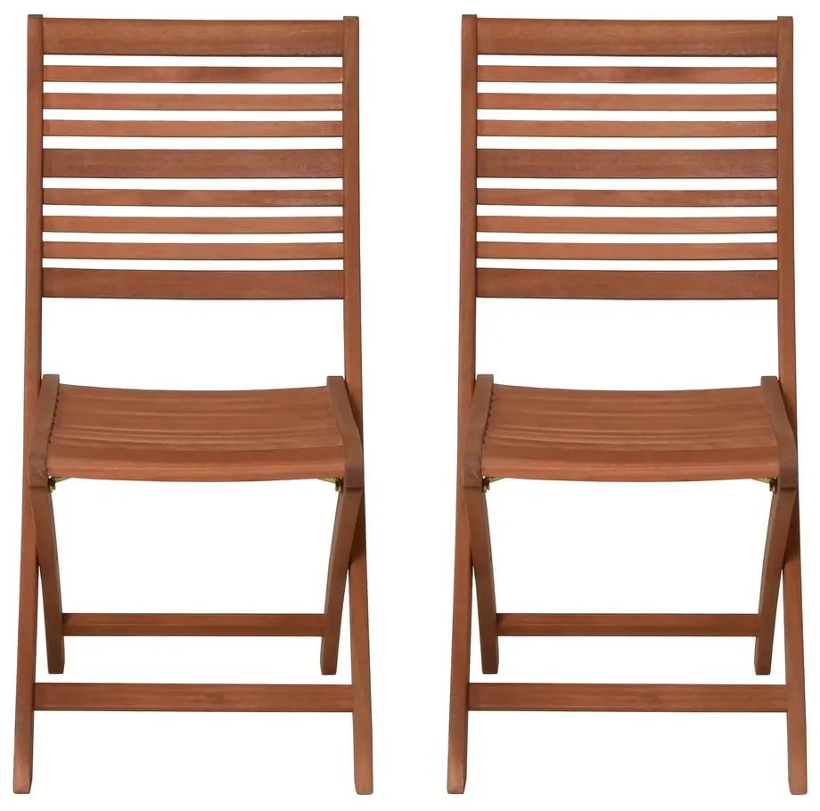 Natúr színű tömörfa kerti szék szett 2 db-os Savannah – Garden Pleasure