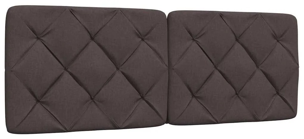 ágy matraccal Sötétbarna 140x200 cm szövet