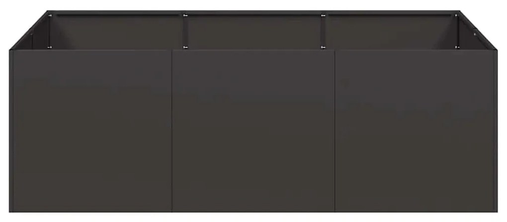 vidaXL ültetőtartó fekete 120x80x40 cm acél