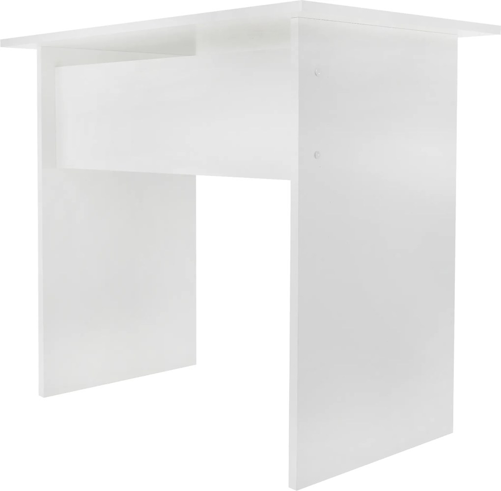 PC asztal, fehér, VERNER NEW