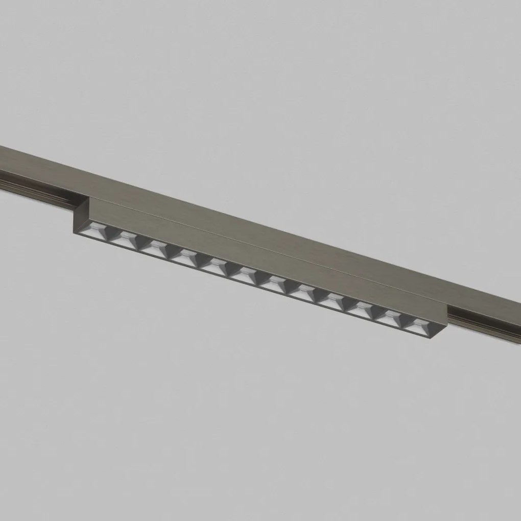 DK/EU-5771-DN Shine Track light, GRILL 3000 series, L231*W19*H27, LED, 48V DC, 10W, RA≥90, 3000K, IP20, dark nickel color, aluminum — DK/EU-5771-DN
