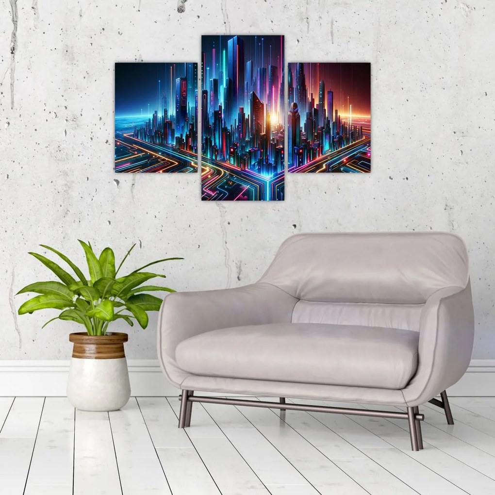 Kép - A jövő városa (90x60 cm)