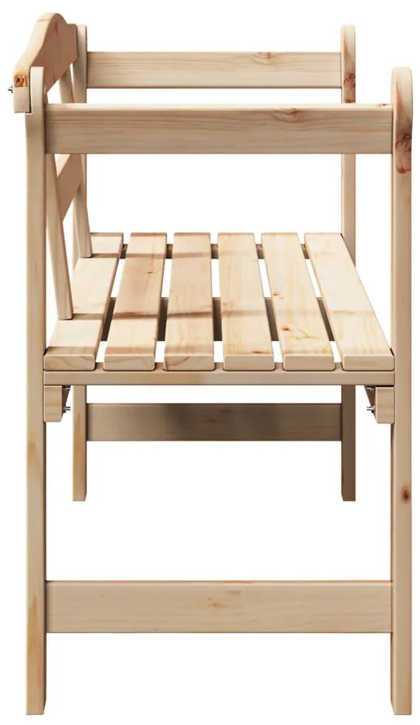 Kültéri Pad 119x76x44 cm Tömör Fenyő