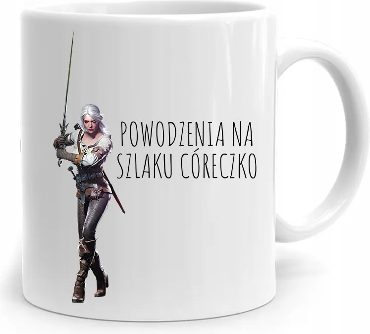 Ajándék Bögre A Sok Sikert A Lányodnak Az Ösvényen! fényképes nyomattal