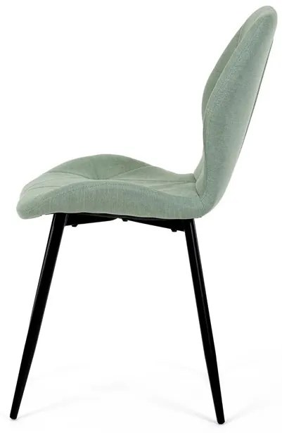 Étkezőszék zöld szövettel. CT-285 GRN2