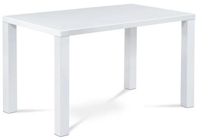 Modern Magasfényű Étkezőasztal Fehér Színben At-3006