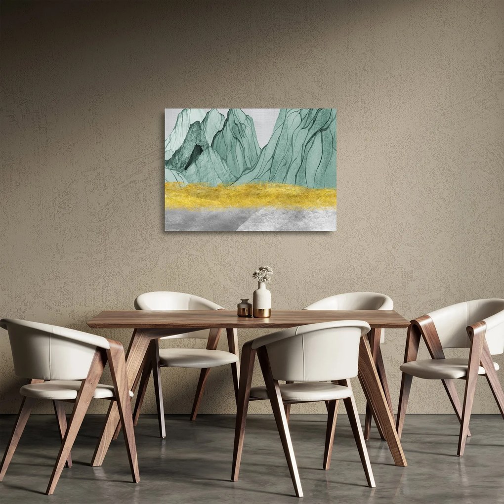 Üveg kép - Smaragdhegység N⁰1 (70x50 cm)