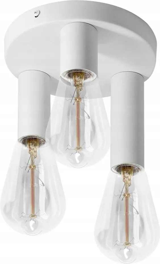 Rio Sp 3, fali-mennyezeti lámpatest, E27 max. 3x60W, IP20, fehér, kerek