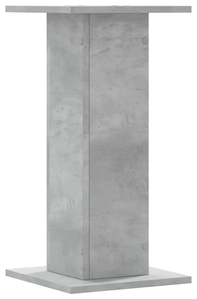 2 db betonszürke szerelt fa növénytartó állvány 30 x 30 x 60 cm