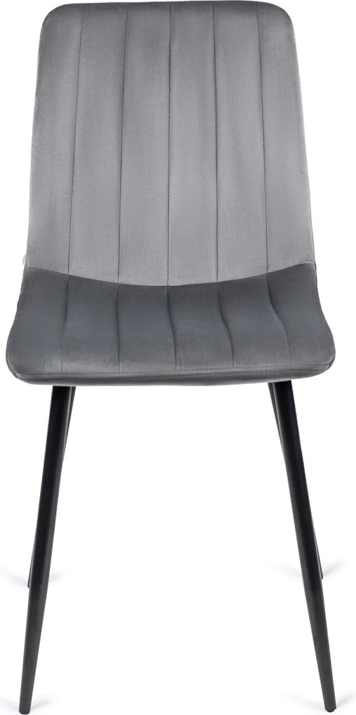 Szék szürke színben, bársony kárpittal. IBIS