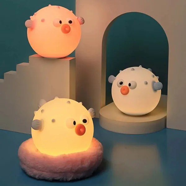 LED RGBW Dimmelhető gyermek érintős lámpa HELI LED/1W/5V USB 1200 mAh kék