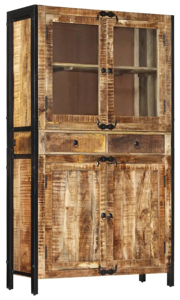 tömör nyers mangófa tálalószekrény 100 x 40 x 175 cm
