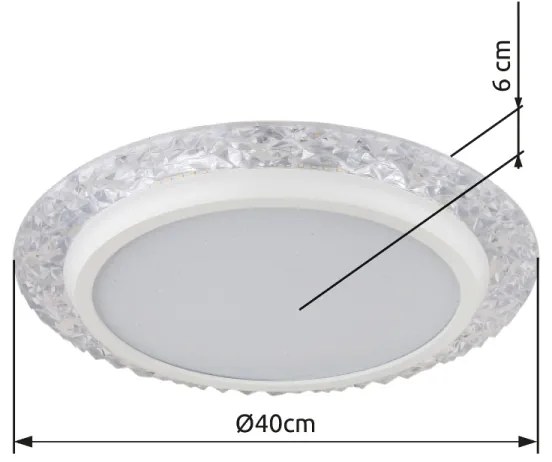 Globo 48294-22 - LED Mennyezeti lámpa ABIGAIL LED/22W/230V 3000K átm. 40 cm