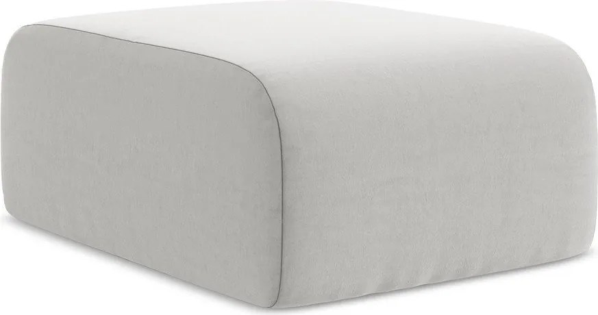 Világosszürke bársony lábtartó Lani – Makamii