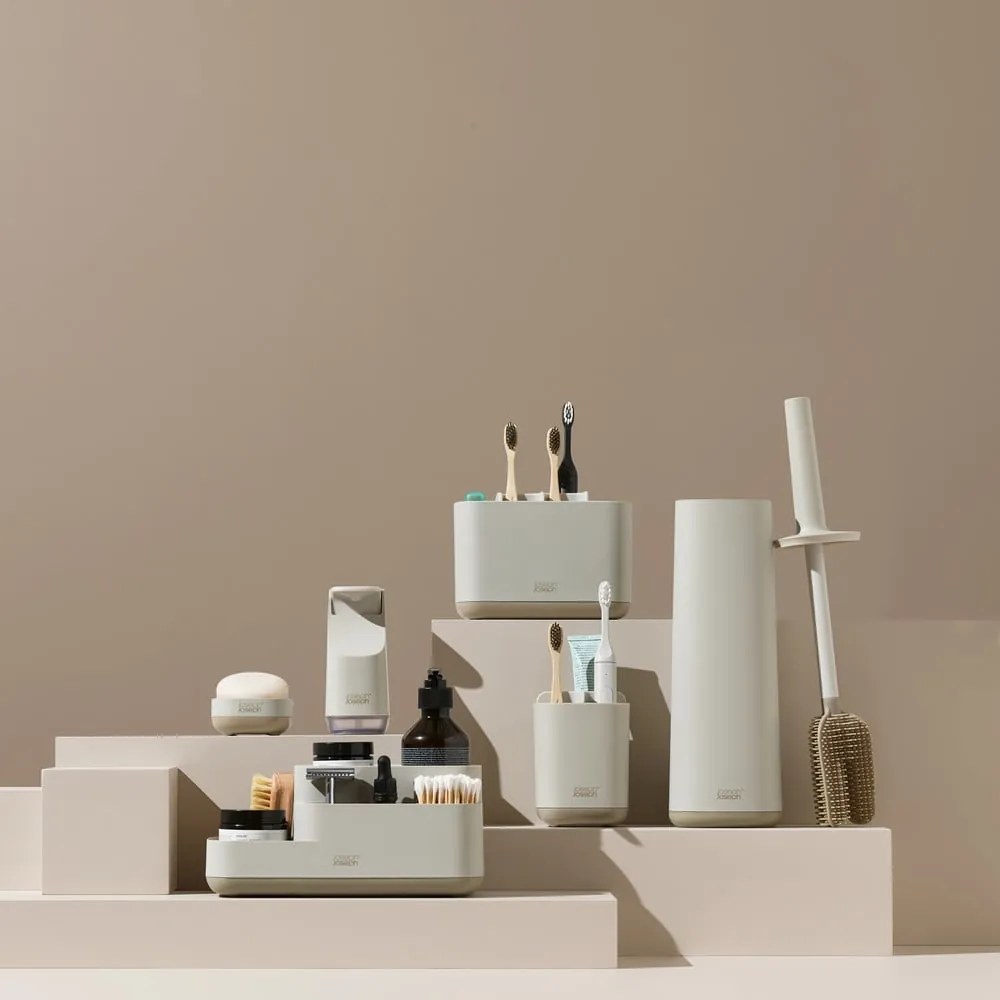 Bézs műanyag fogkefetartó állvány EasyStore – Joseph Joseph