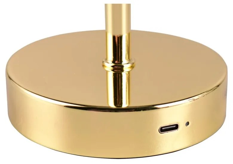 Aranyszínű LED dimmelhető asztali lámpa (magasság 30 cm) Jeff – Reality