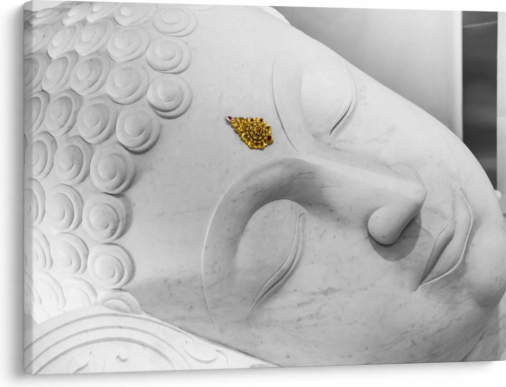 Kép - Fehér Buddha (70x50 cm)