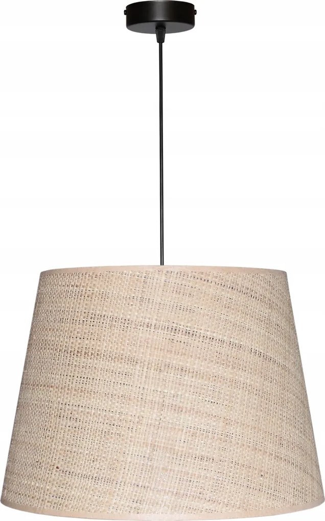 Lámpa Függő Csillár E27 Lámpabúra Kúp 40 Rafia Ratan Boho Carini