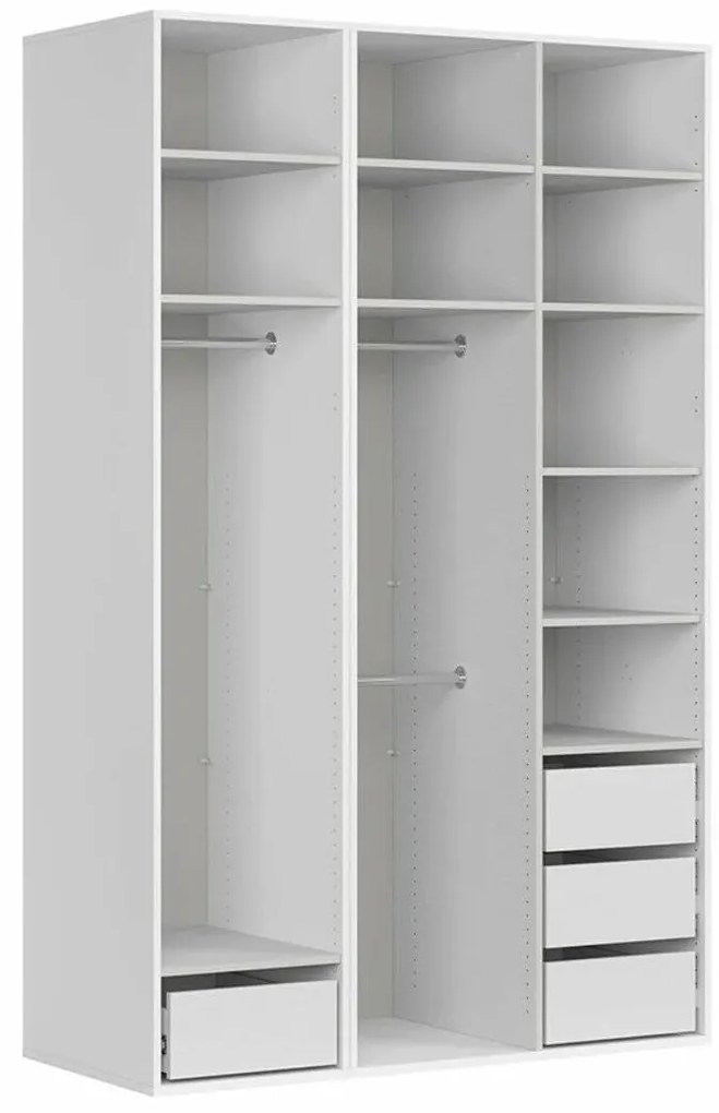 Ruhásszekrény Flex 122 (fehér) (tükörrel). 1098233