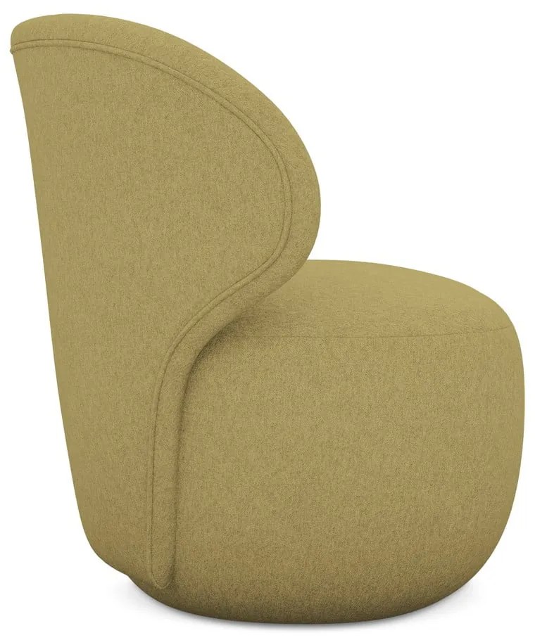 Mustársárga fotel Kama – Makamii