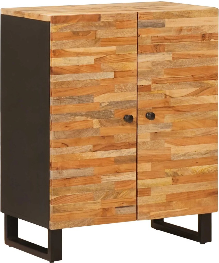 vidaXL Tároló Szekrény Barna 60 x 33 x 75 cm Tömör Mangófát
