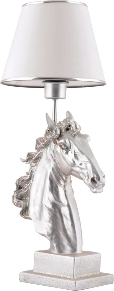 Horse - White, Silver