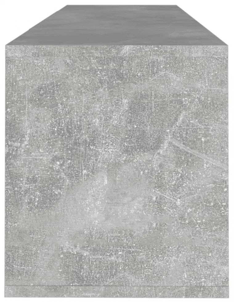 betonszürke szerelt fa TV-szekrény 120x30x40,5 cm