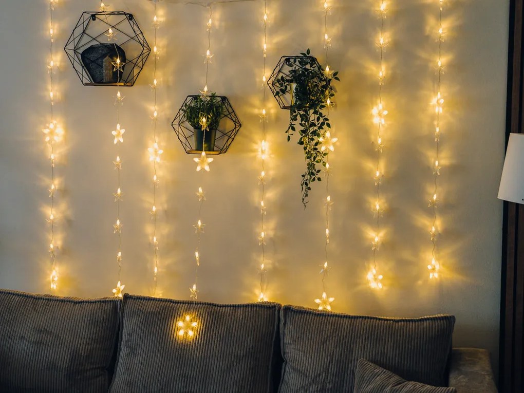 LED fényfüzér STARS 200 cm