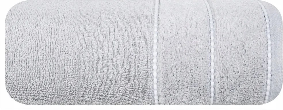 Mari törölköző 50x90 ezüst, velúr bordűrrel 500g/m2