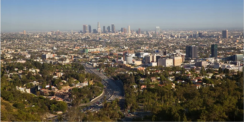 Fotó vászonkép edzett üveg Los Angeles 140x70