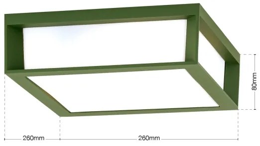 Orion - HENRY kültéri lámpatest 2xE27/15W/230V IP44 zöld
