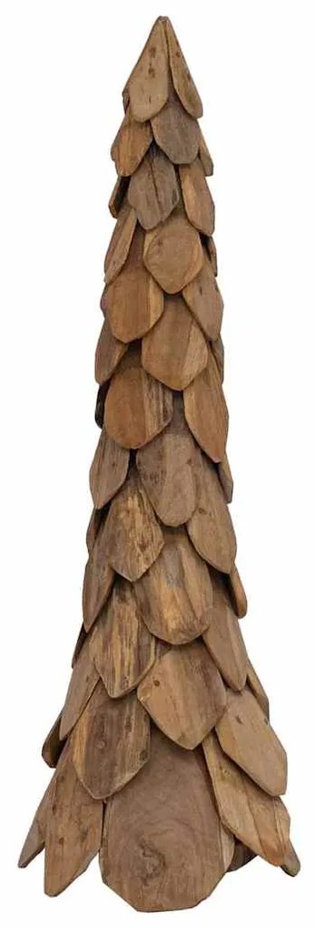 Karácsonyfa állvánnyal Barna 110 cm Tömör tíkfa