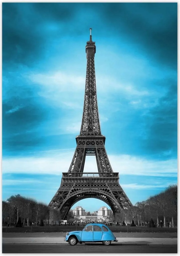 Poszterek 70x100 Kék Párizs