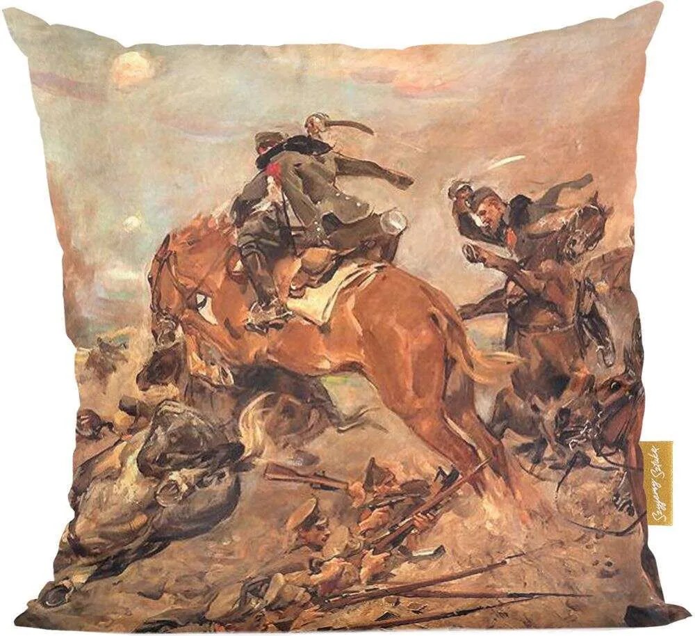 Párna Támadás a homoktövis alatt Wojciech Kossak Művészet