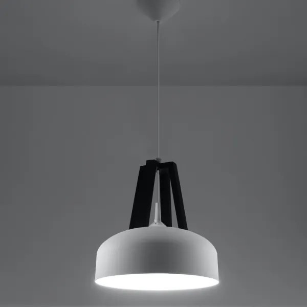 Sollux SL.0387 - Csillár zsinóron CASCO 1xE27/60W/230V átm. 30 cm