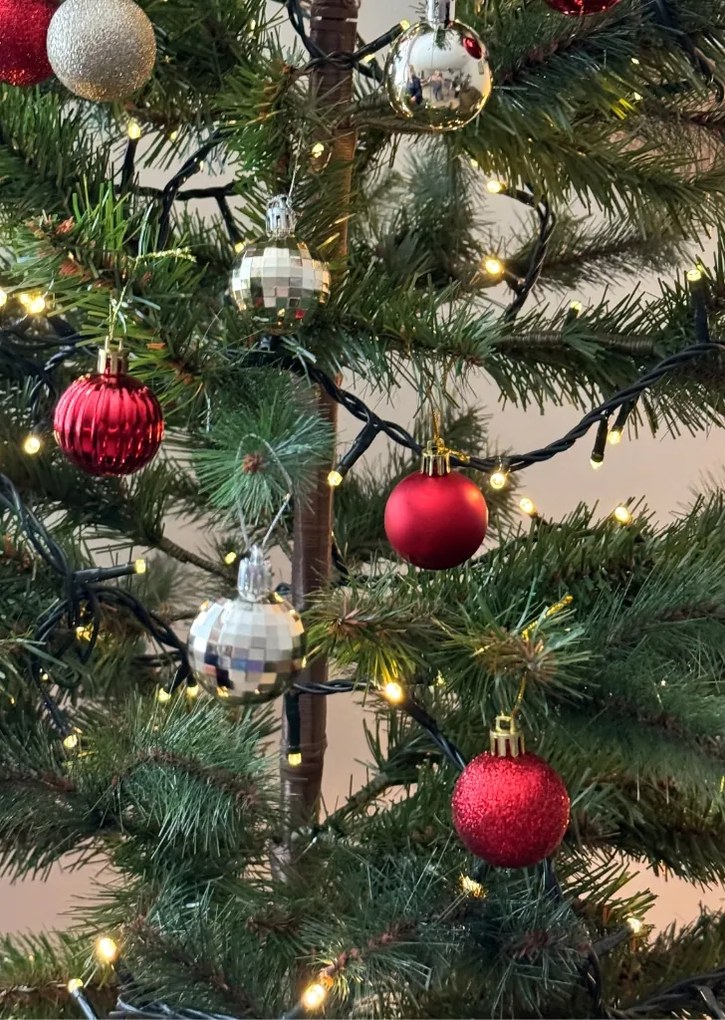 Karácsonyi díszek készlete GOLDBALL arany, 48 db