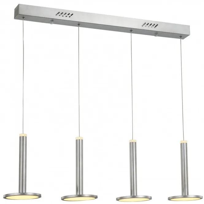 ITALUX MD17033012-4B-S-N OLIVER Modern Led Függesztett Lámpa Nikkel LED IP20