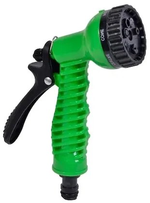 Garden Tools kerti öntöző szett: többpermetes szórópisztoly négy tartozékkal, műanyag, zöld / fekete 7 Fajta szórási Mód 4 Tartozékkal