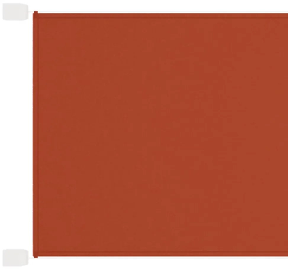 Terrakotta oxford-szövet függőleges napellenző 140x360 cm