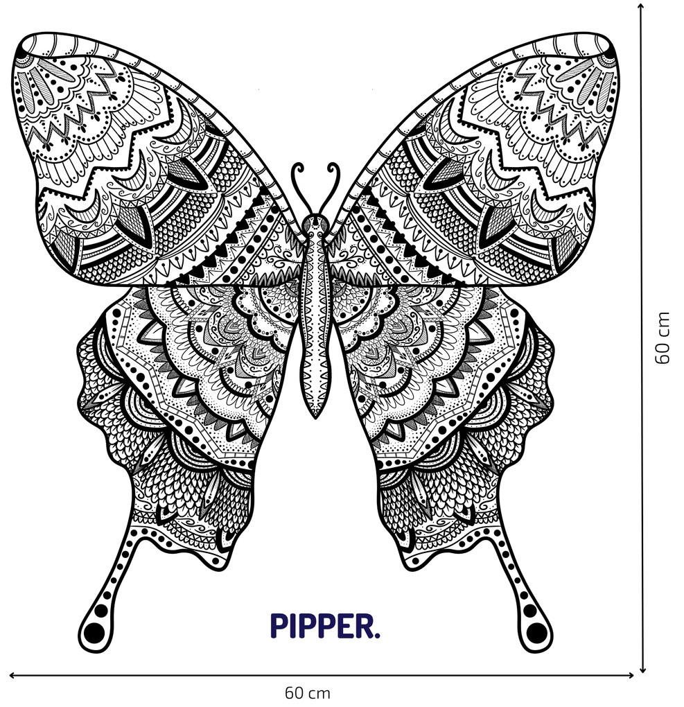 PIPPER. Falmatrica "Mandala pillangó"