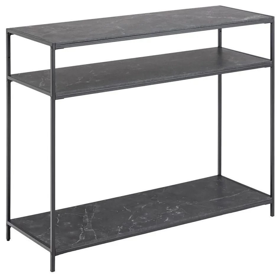 ALMA antracit konzolasztal