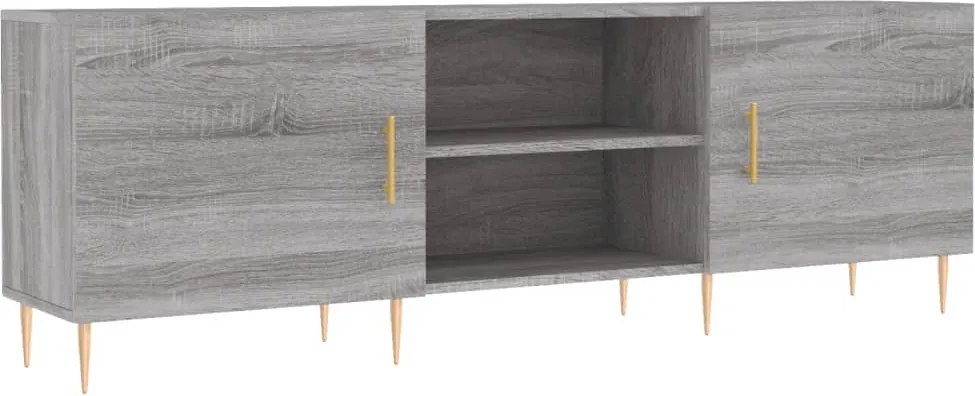 vidaXL szürke sonoma színű szerelt fa TV-szekrény 150x30x50 cm