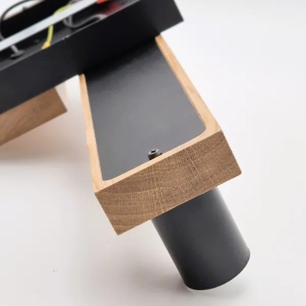 Csillár zsinóron CORTINA 2xE27/15W/230V + 2xG9/5W/230V fekete/tölgy