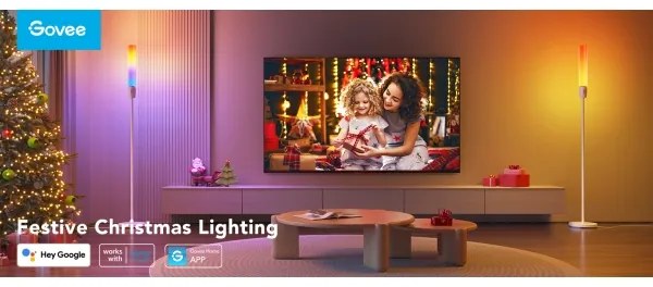 Govee - LED Dimmelhető állólámpa CYLINDER SMART RGBICWW 2200-6500K