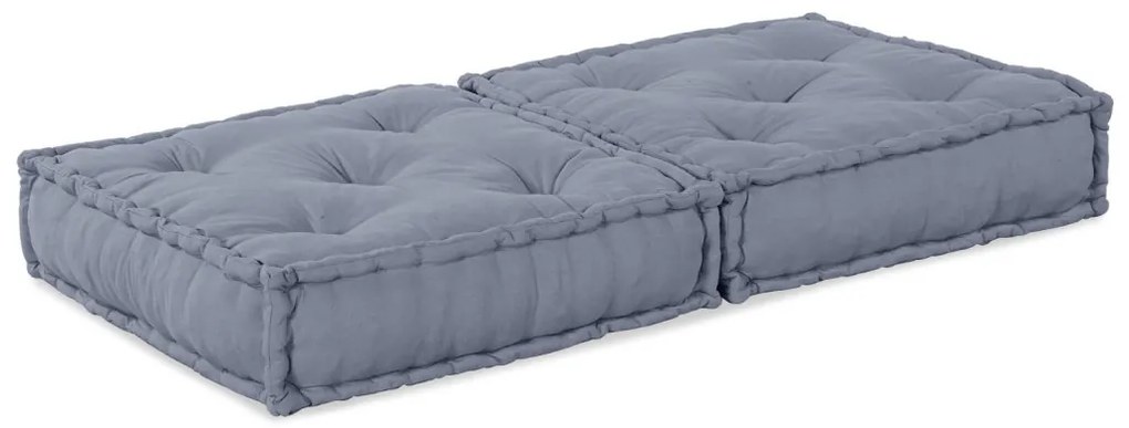 Moduláris Puff Szürke 70x70x36 Szövet