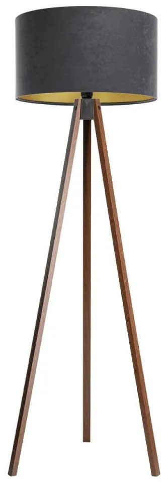 Állólámpa STANDART 1xE27/60W/230V szürke/wenge