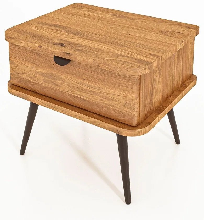 Natúr színű tölgyfa éjjeliszekrény Kula – The Beds