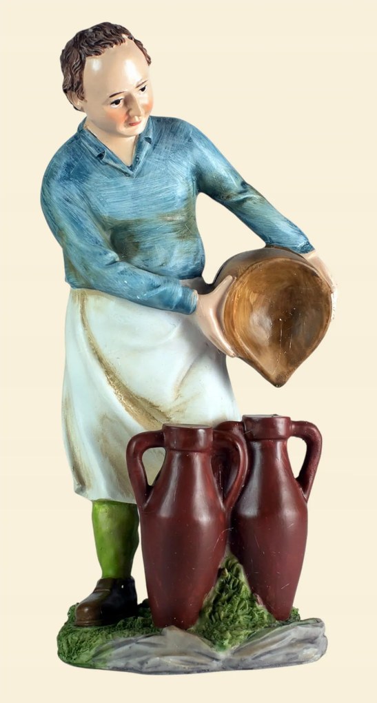 Házigazda amforákkal, 30cm magas figurákhoz