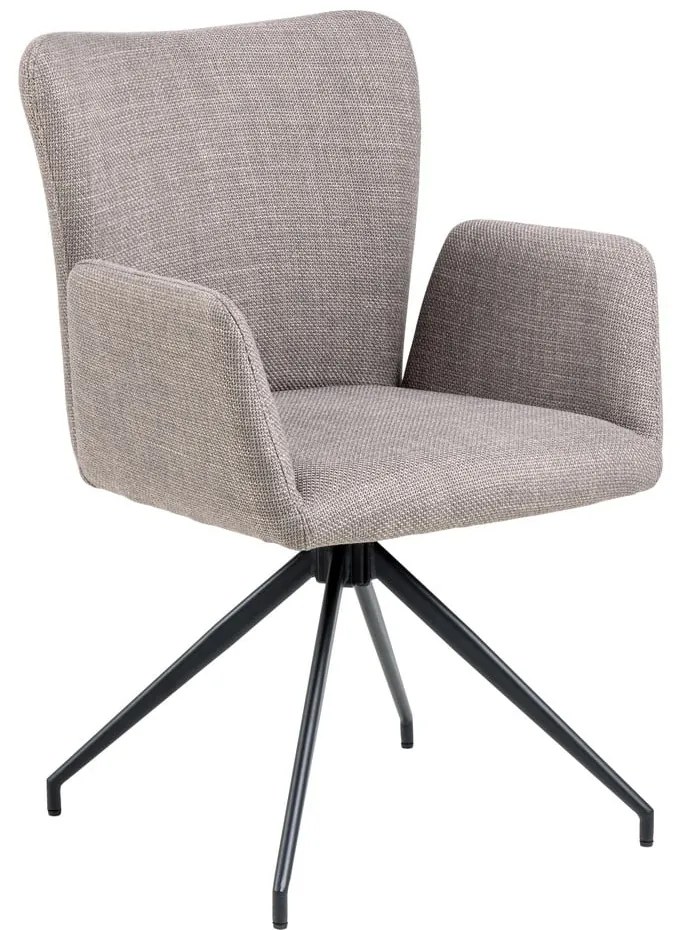 Szürke kárpitozott étkezőfotel szett 2 db-os Laura – Actona