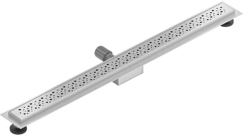 Mexen Lapos rozsdamentes acél zuhanyfolyóka 80 cm minta M12, 1021080-15